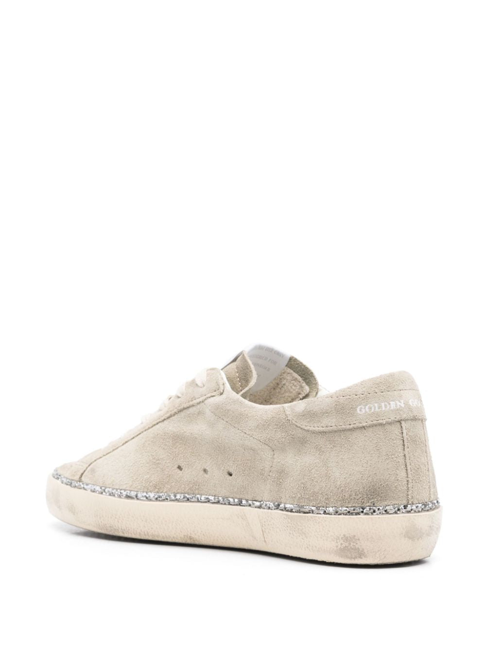Golden Goose Sneakers Silver Suede