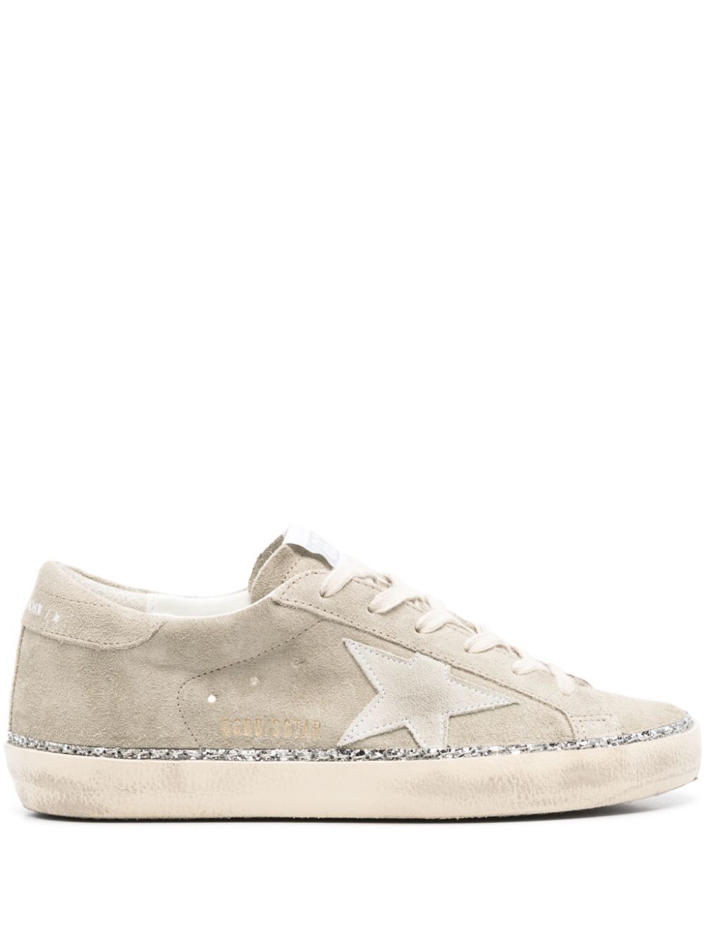Golden Goose Sneakers Silver Suede