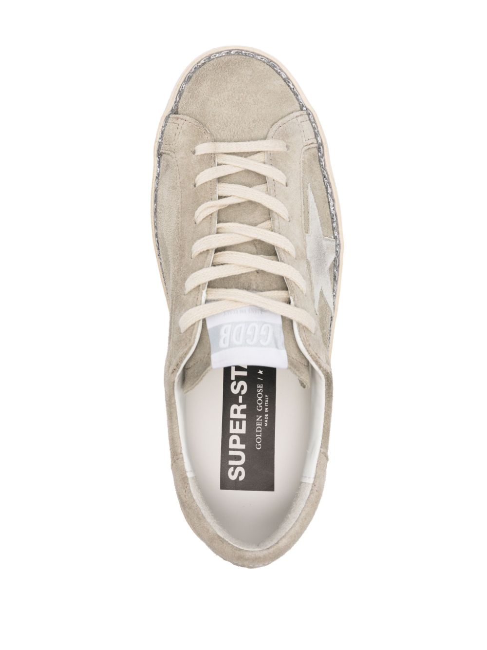 Golden Goose Sneakers Silver Suede