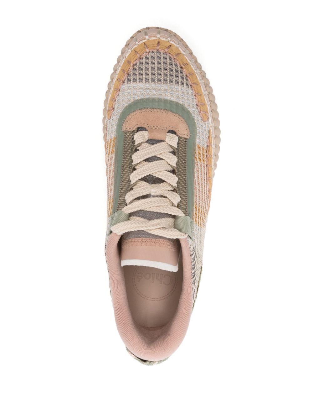 Chloè Sneakers Verde Chiaro Polyester Polyurethane Suede