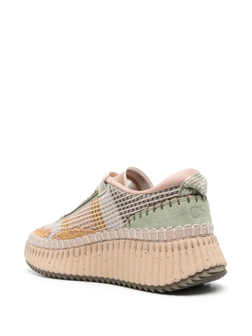 Chloè Sneakers Verde Chiaro Polyester Polyurethane Suede
