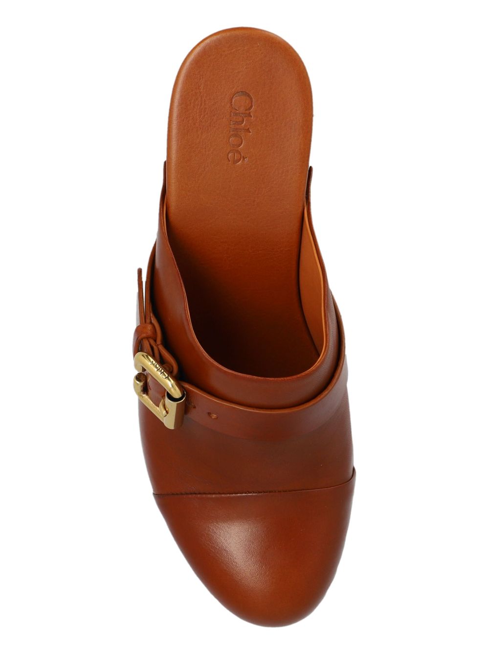Chloè Sandals Leather Brown Calf Leaher