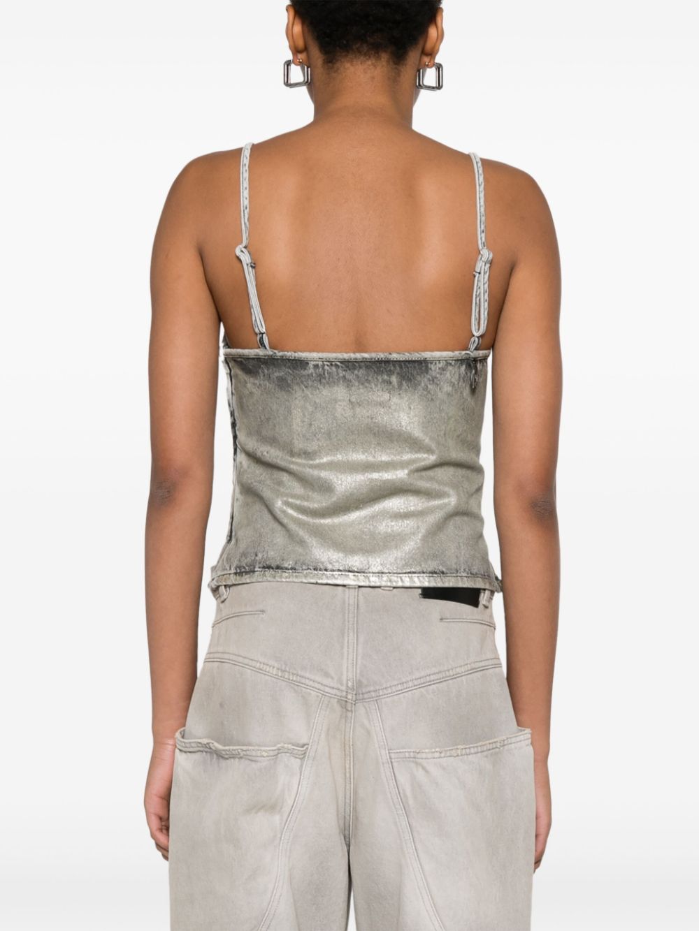 Diesel Top Grey Cotton