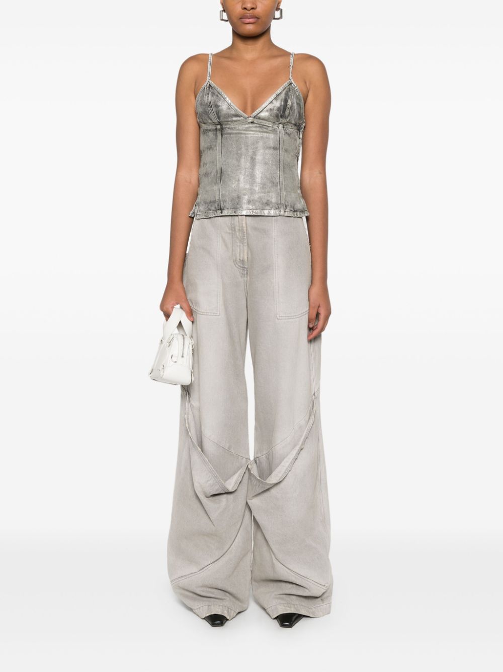 Diesel Top Grey Cotton