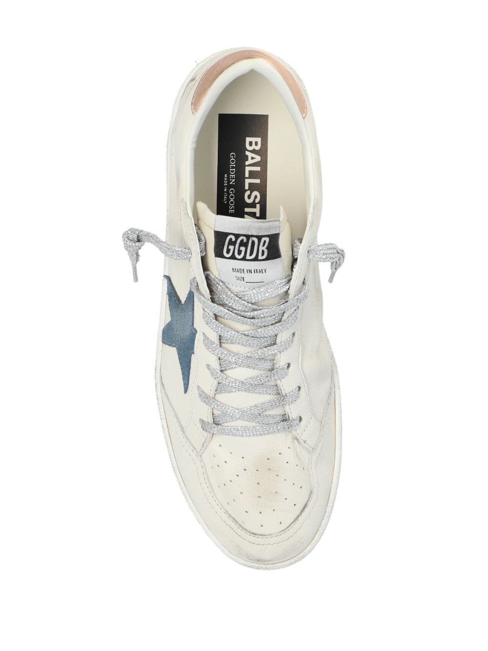 Golden Goose Sneakers Blue Calf Leather