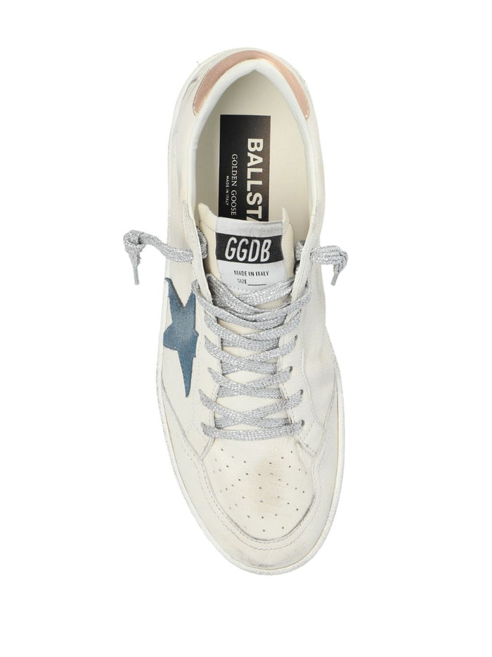 Golden Goose Sneakers Blue Calf Leather