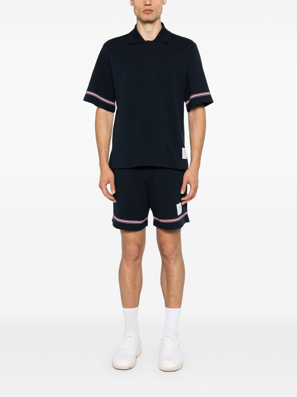 Thom Browne T-Shirts And Polos Blue Cotton