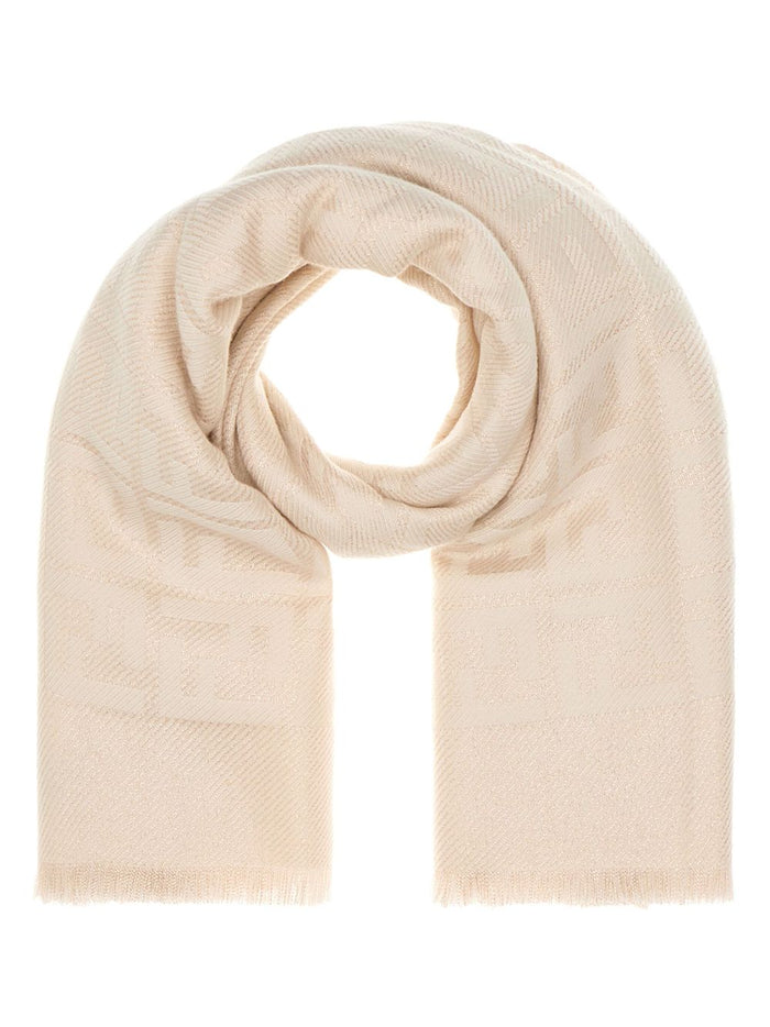 Fendi Scarfs Beige Wool