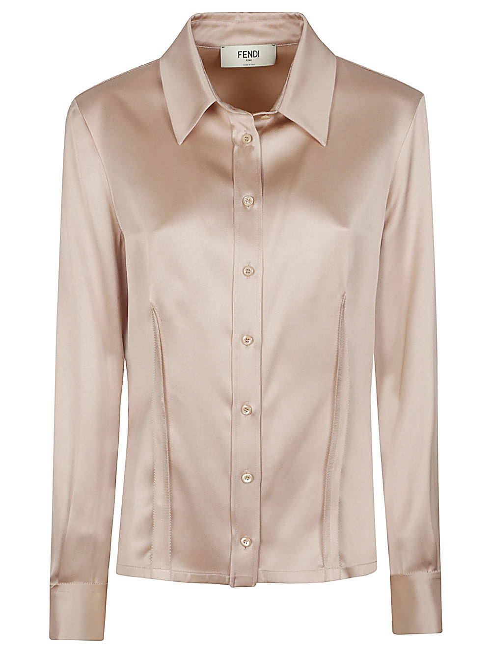 Fendi Shirts Golden Silk