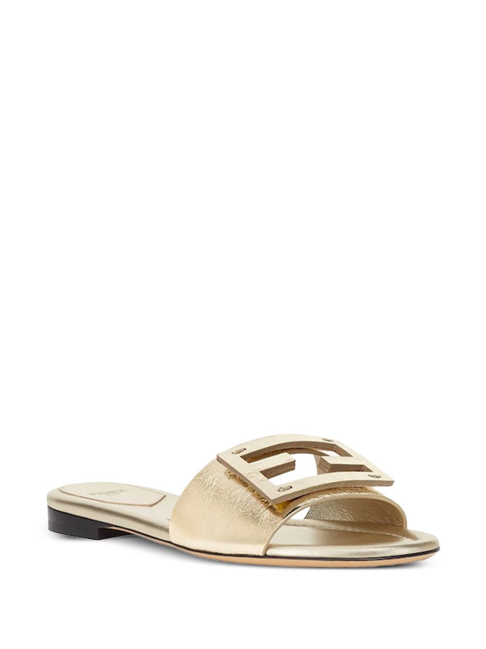 Fendi Sandals Golden Calf Leather