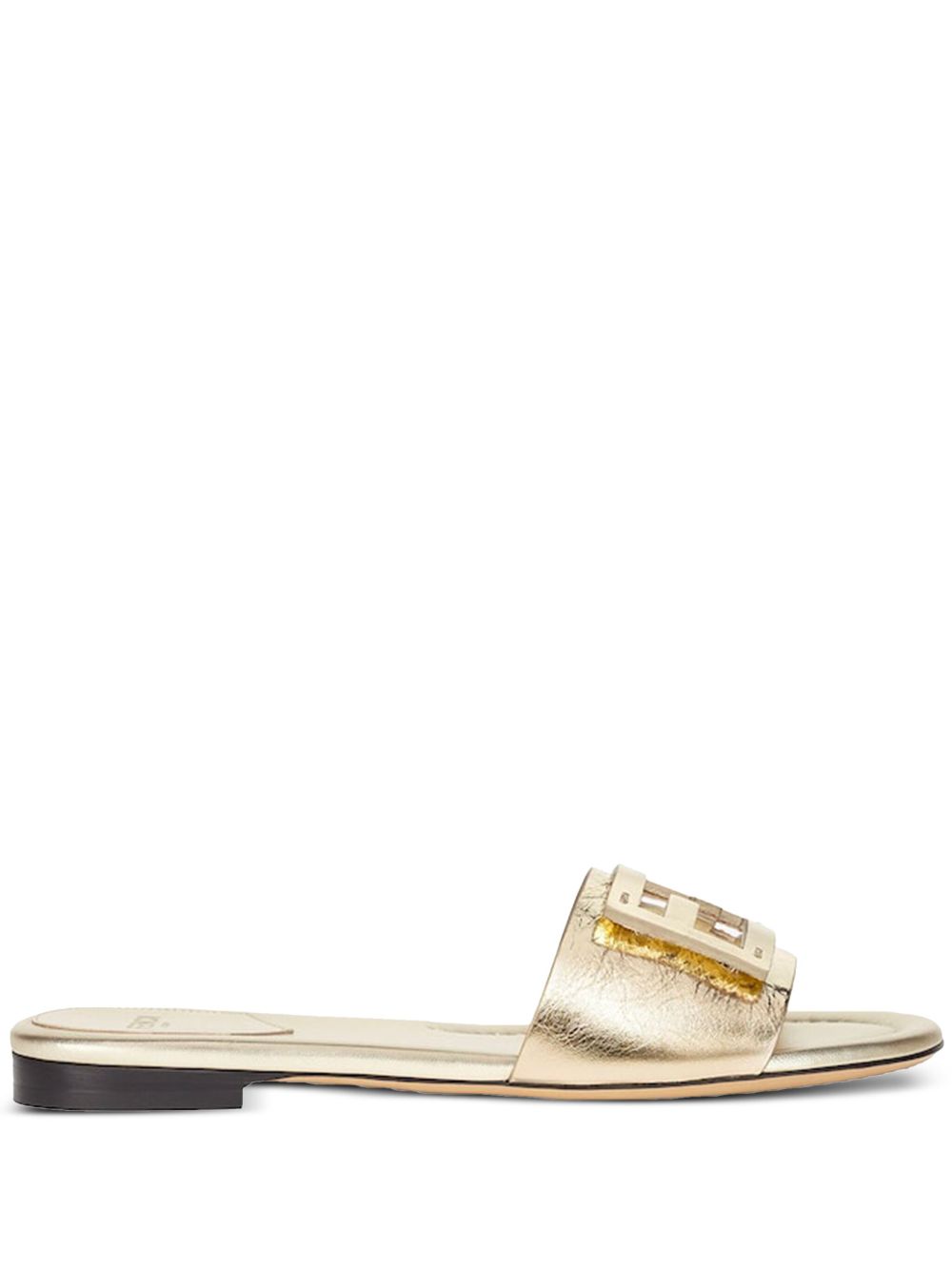 Fendi Sandals Golden Calf Leather