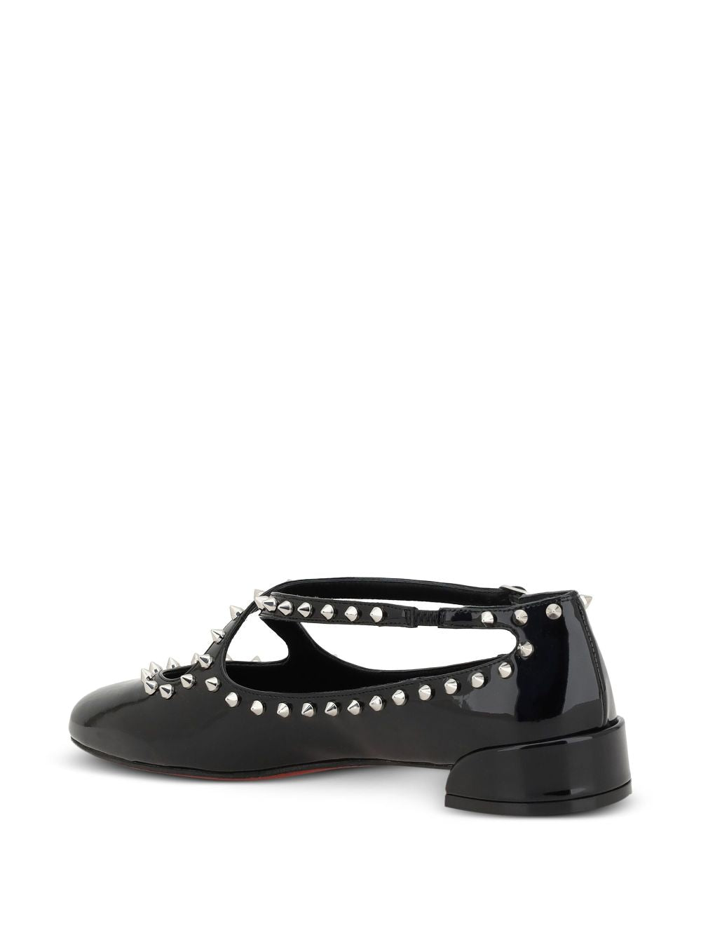 Christian Louboutin Flat Shoes Black Calf Leather