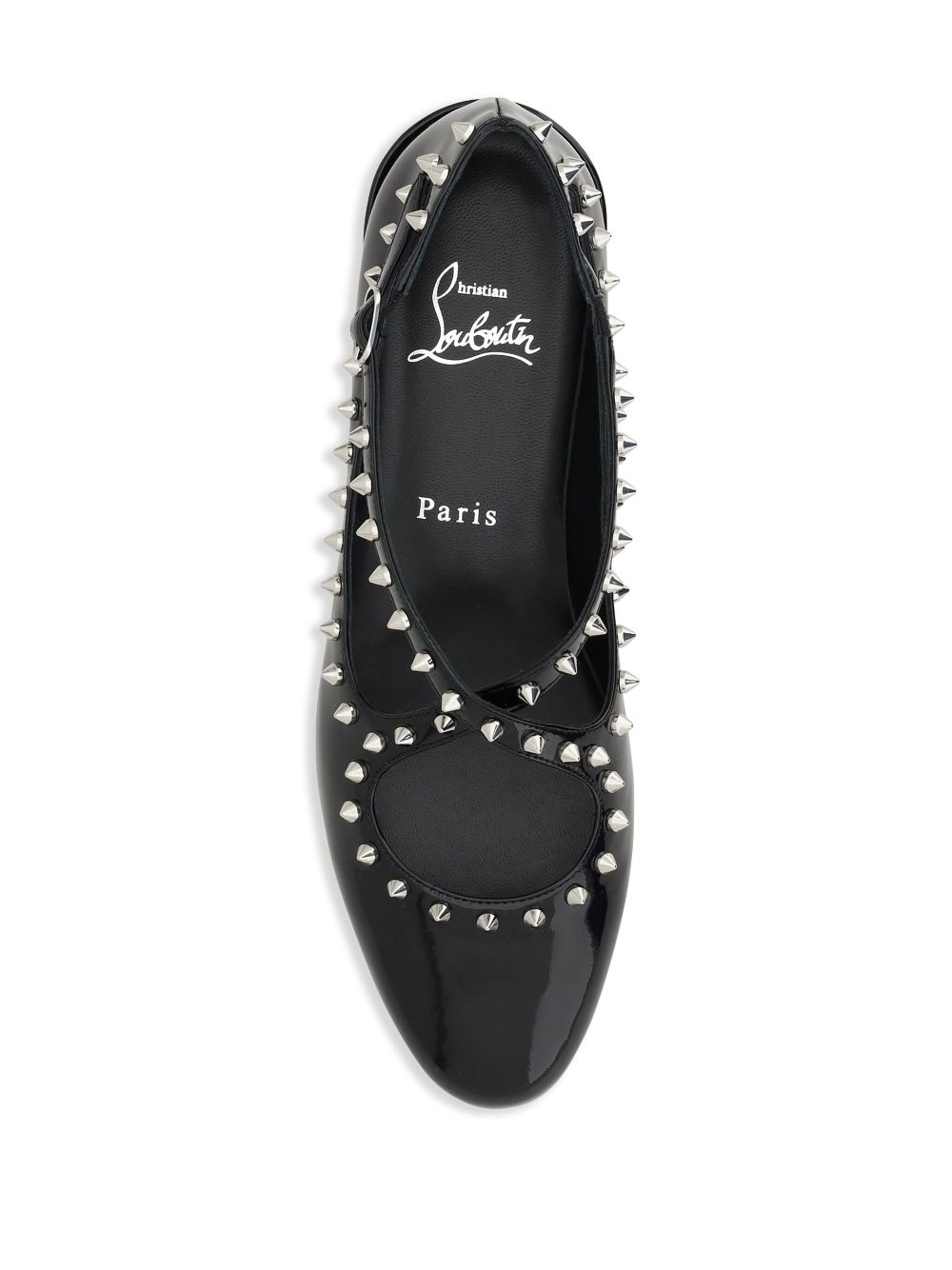 Christian Louboutin Flat Shoes Black Calf Leather