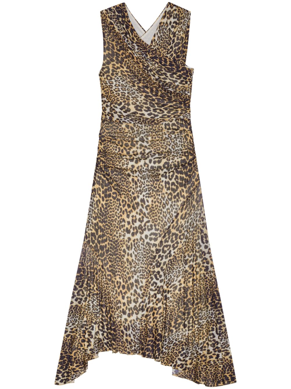 GANNI Dresses Brown Fabric