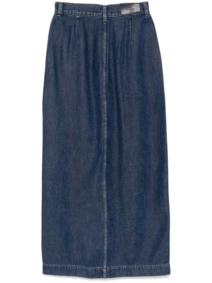 Seven Skirts Blue Lyocell