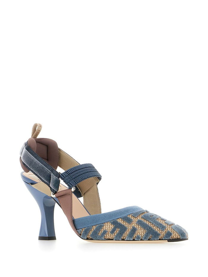 Fendi With Heel Clear Blue Cotton