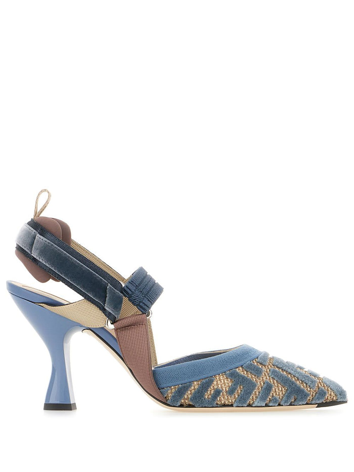Fendi With Heel Clear Blue Cotton
