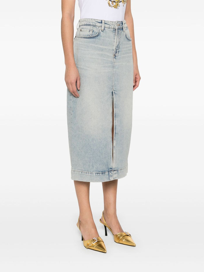 Seven Skirts Clear Blue Cotton