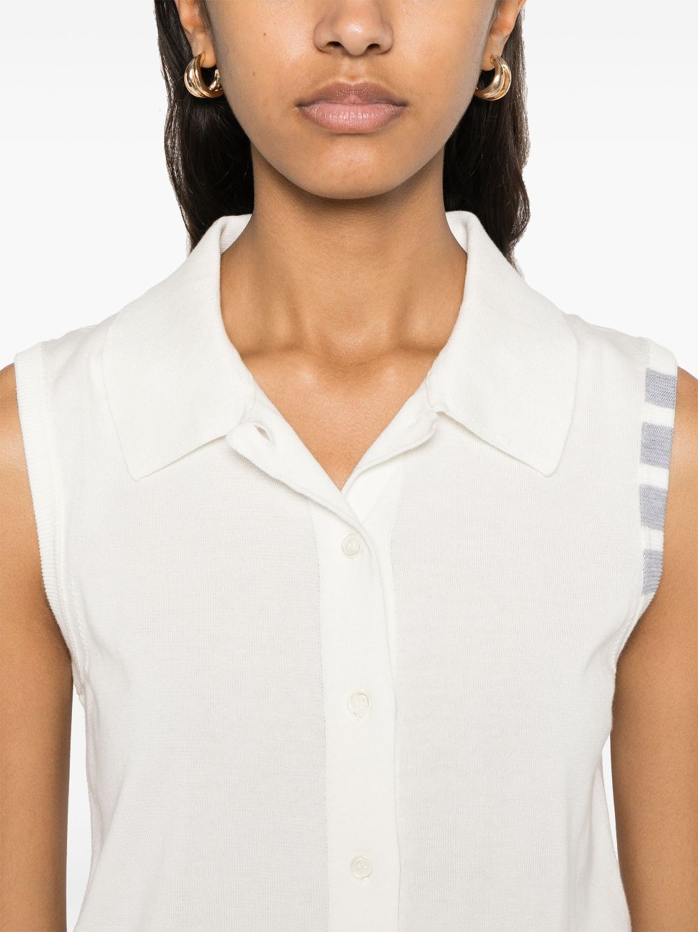 Thom Browne Top White Cotton