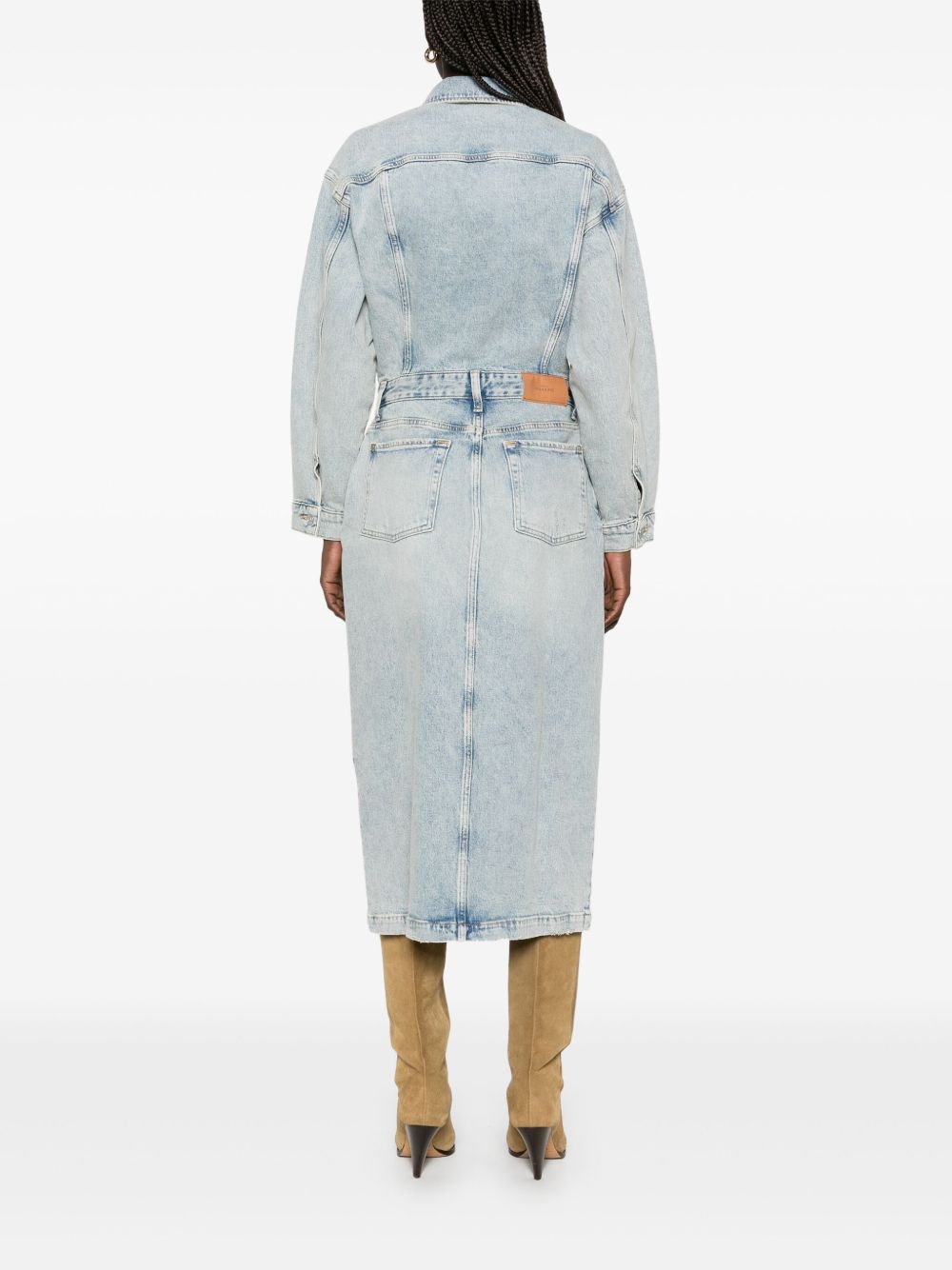 Seven Dresses Clear Blue Cotton Elastane