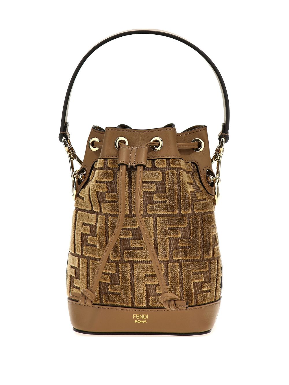 Fendi Bags Leather Brown Outer: Polyester