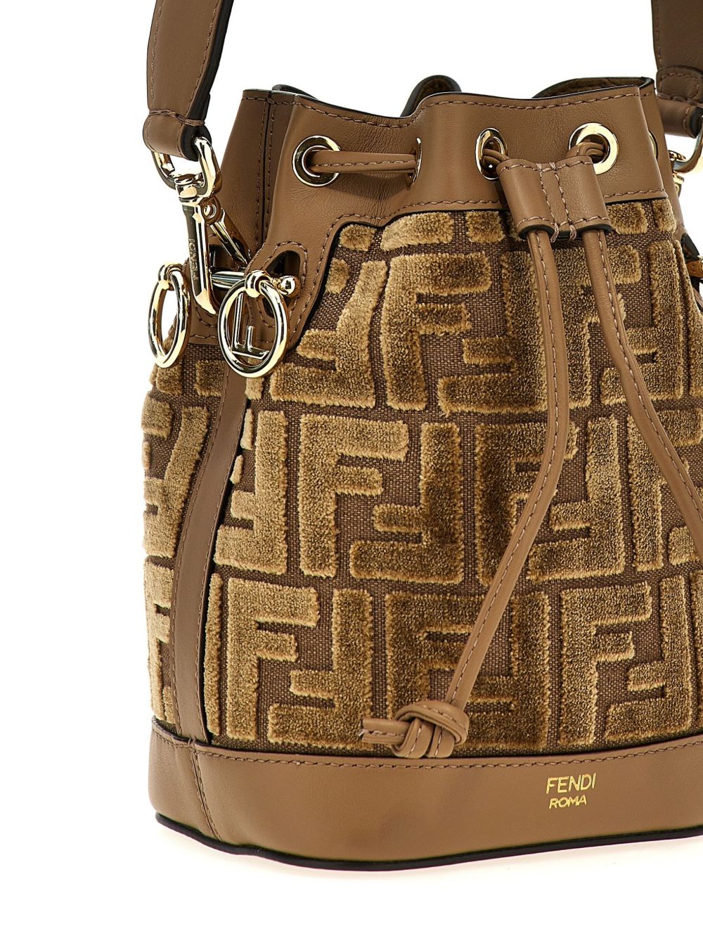 Fendi Bags Leather Brown Outer: Polyester