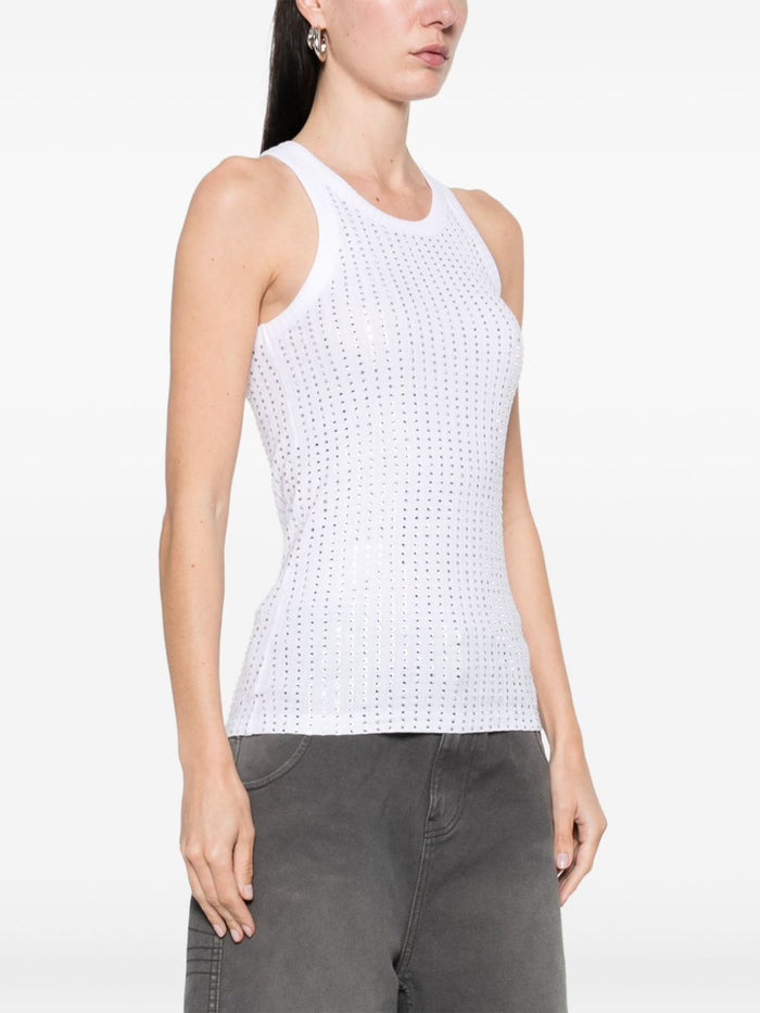 The Attico Top White Cotton