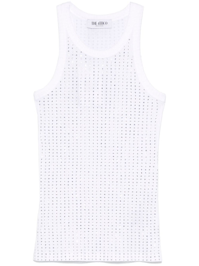 The Attico Top White Cotton