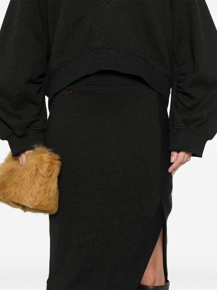The Attico Skirts Black Cotton