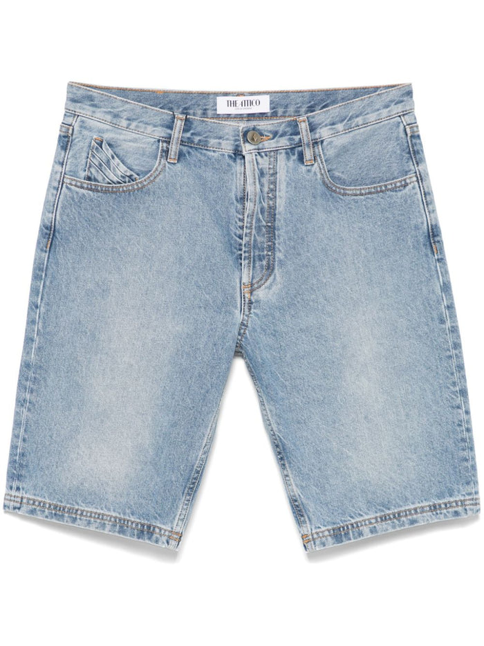 The Attico Shorts Clear Blue Lining: Polyester