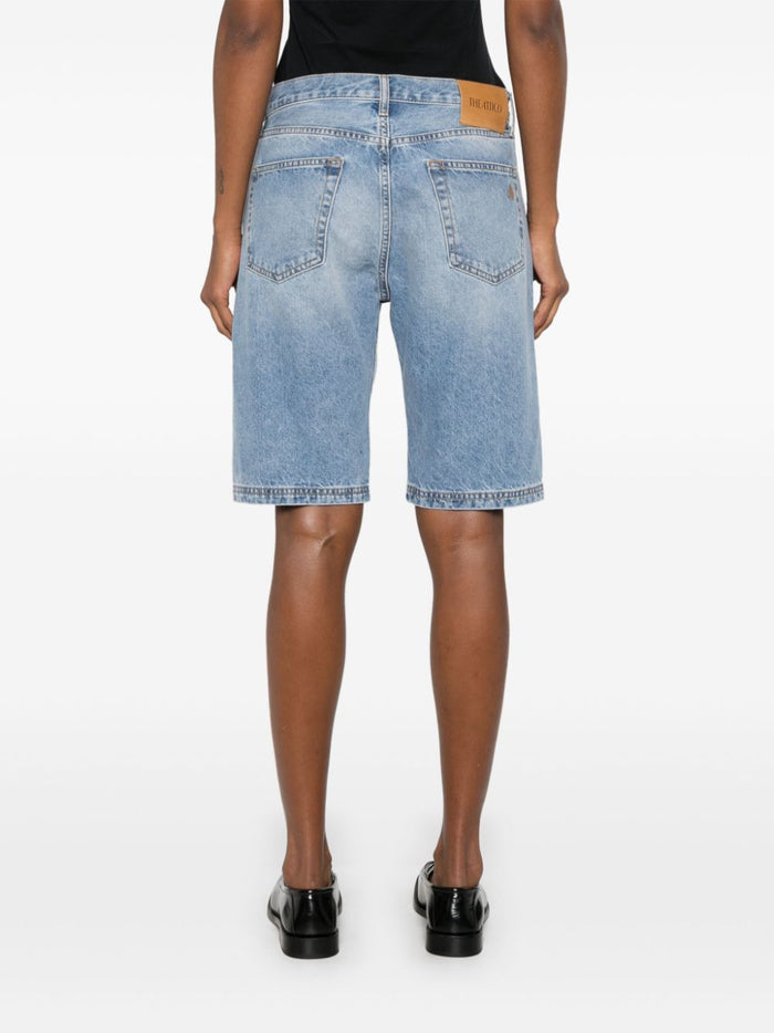 The Attico Shorts Clear Blue Lining: Polyester