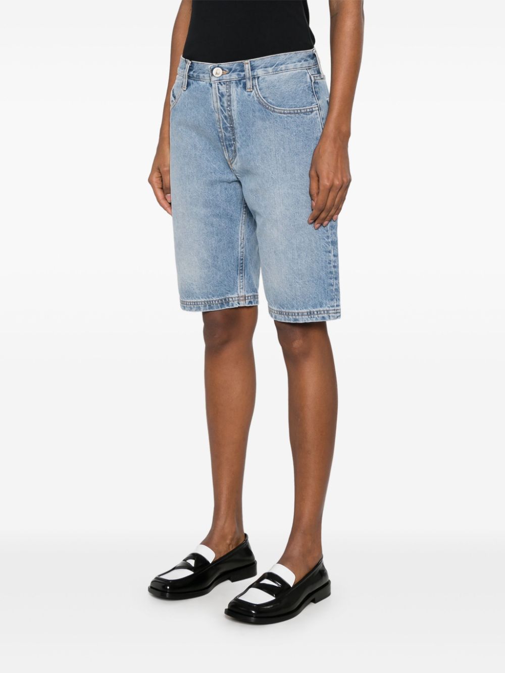 The Attico Shorts Clear Blue Lining: Polyester