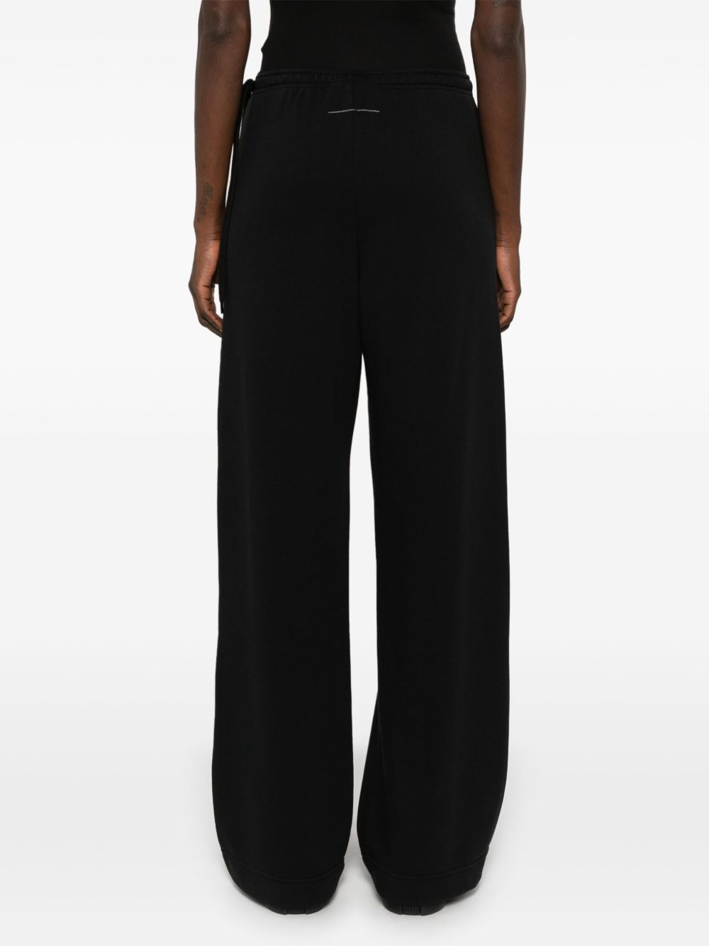 Mm6 Maison Margiela Trousers Black Cotton Polyester