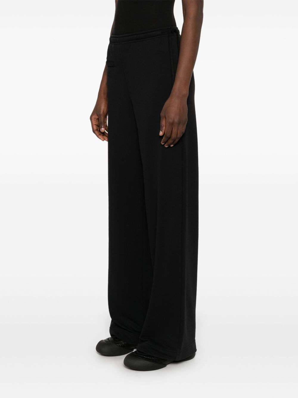 Mm6 Maison Margiela Trousers Black Cotton Polyester