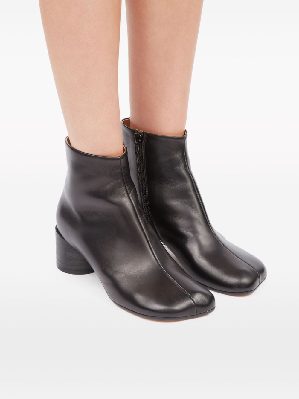 Mm6 Maison Margiela Boots Black Calf Leather