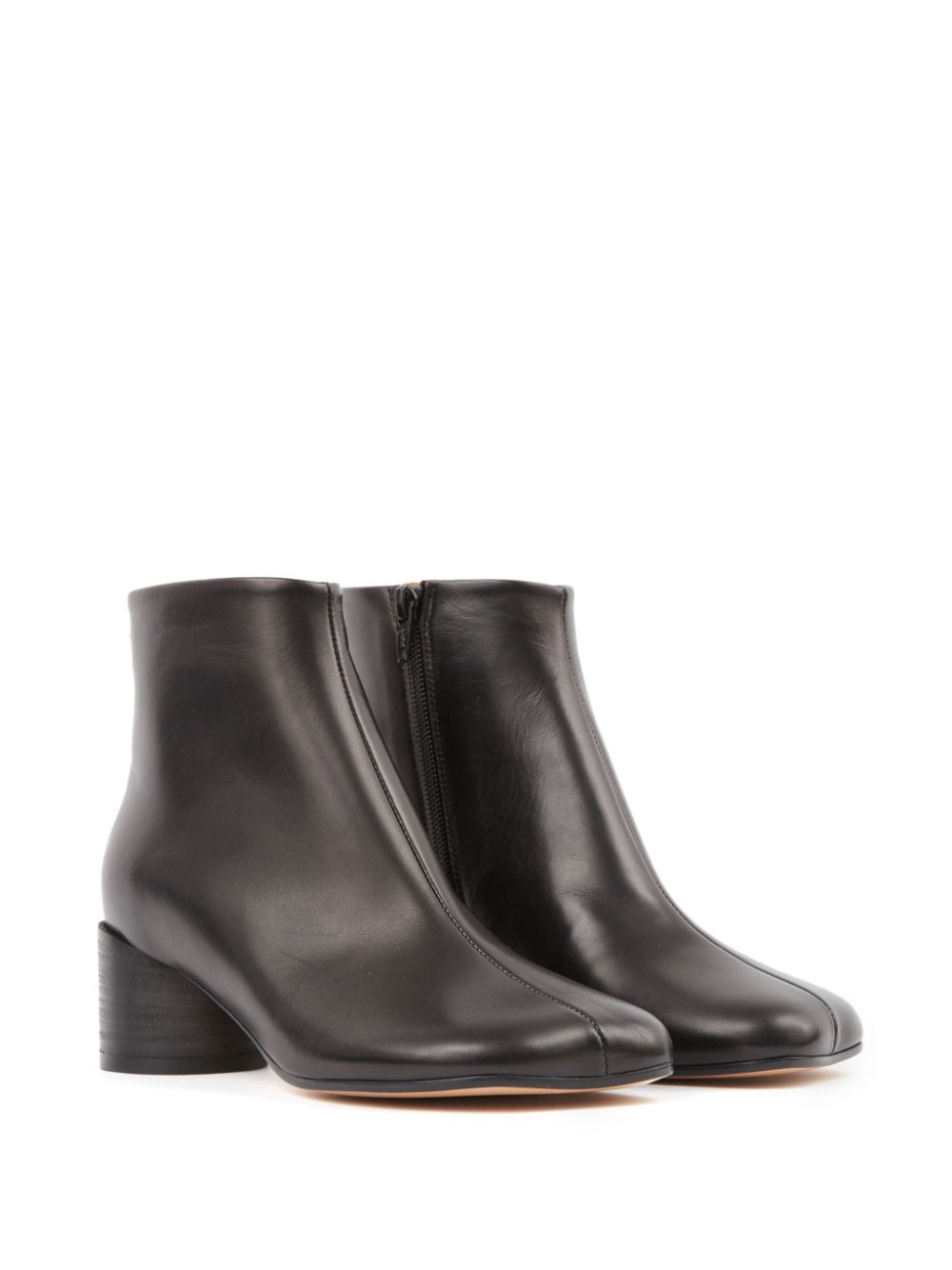 Mm6 Maison Margiela Boots Black Calf Leather