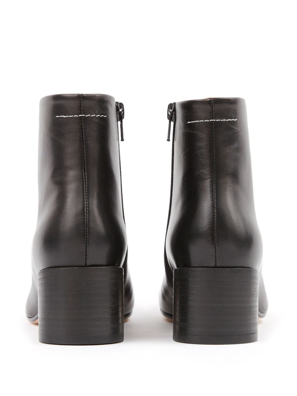 Mm6 Maison Margiela Boots Black Calf Leather