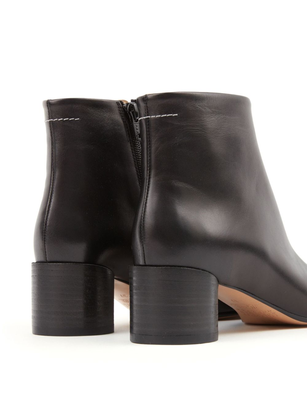 Mm6 Maison Margiela Boots Black Calf Leather
