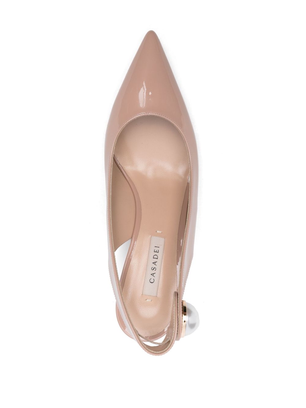 Casadei With Heel Beige Calf Leather