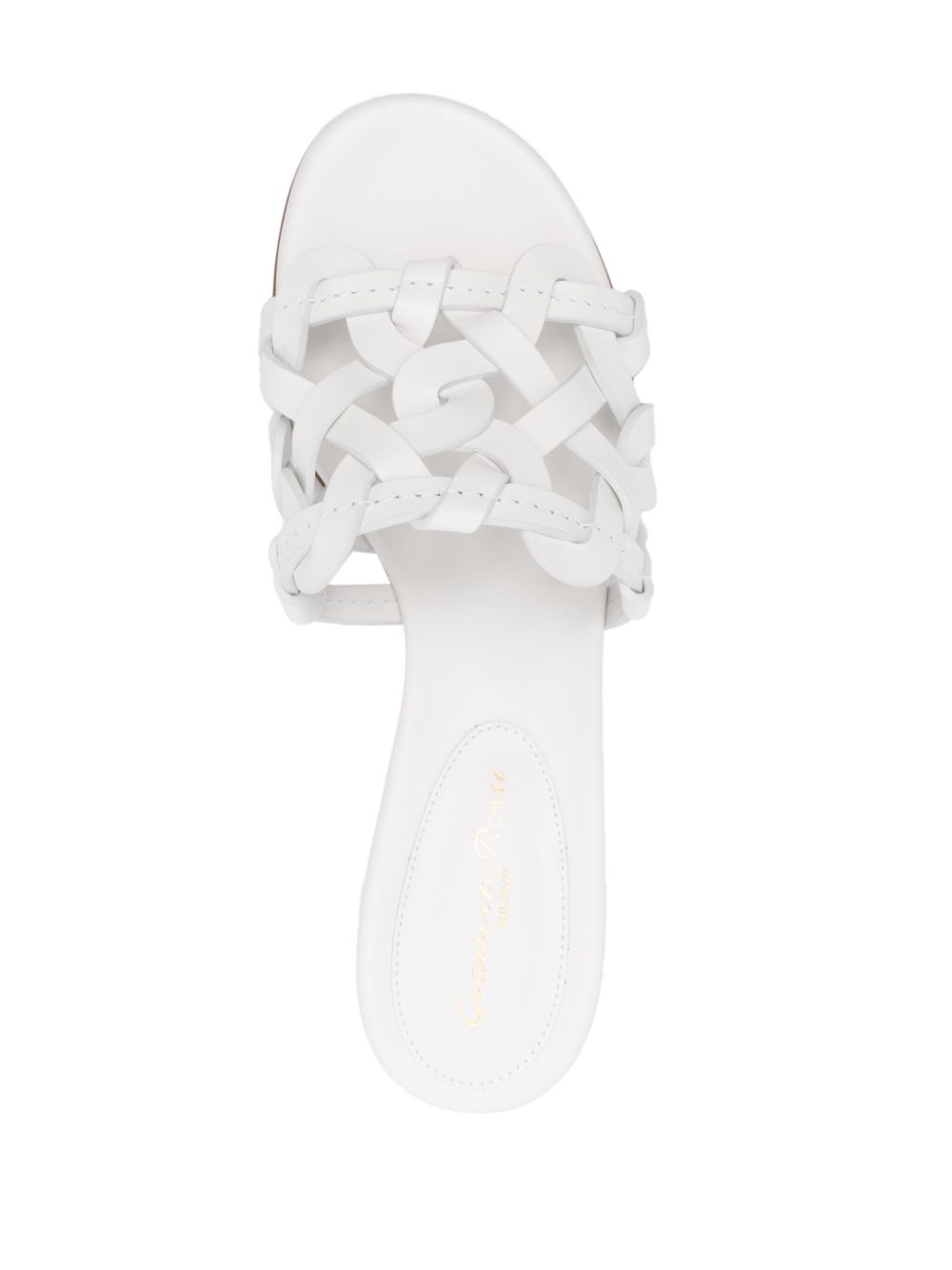 Gianvito Rossi Sandals White Calf Leather