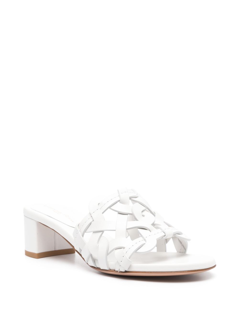 Gianvito Rossi Sandals White Calf Leather