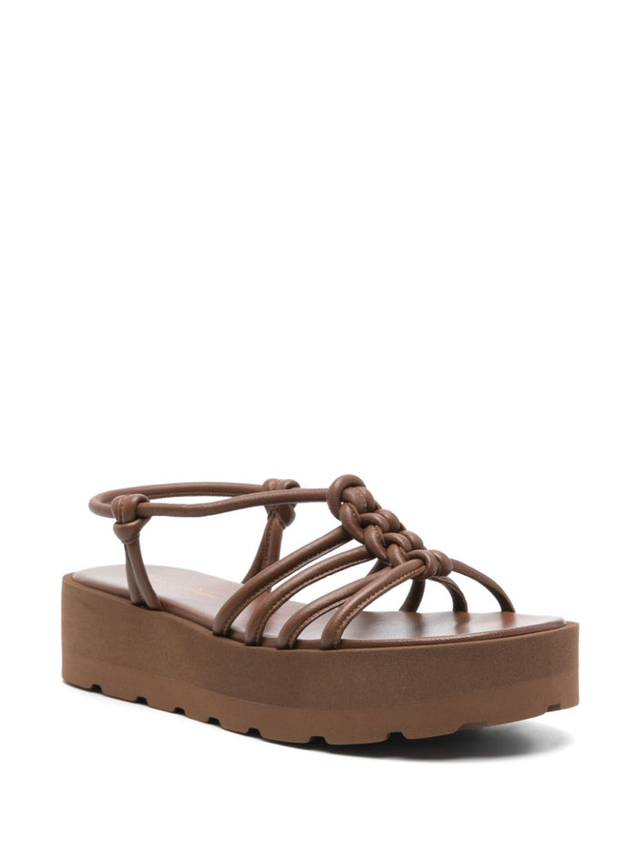 Gianvito Rossi Sandals Leather Brown Calf