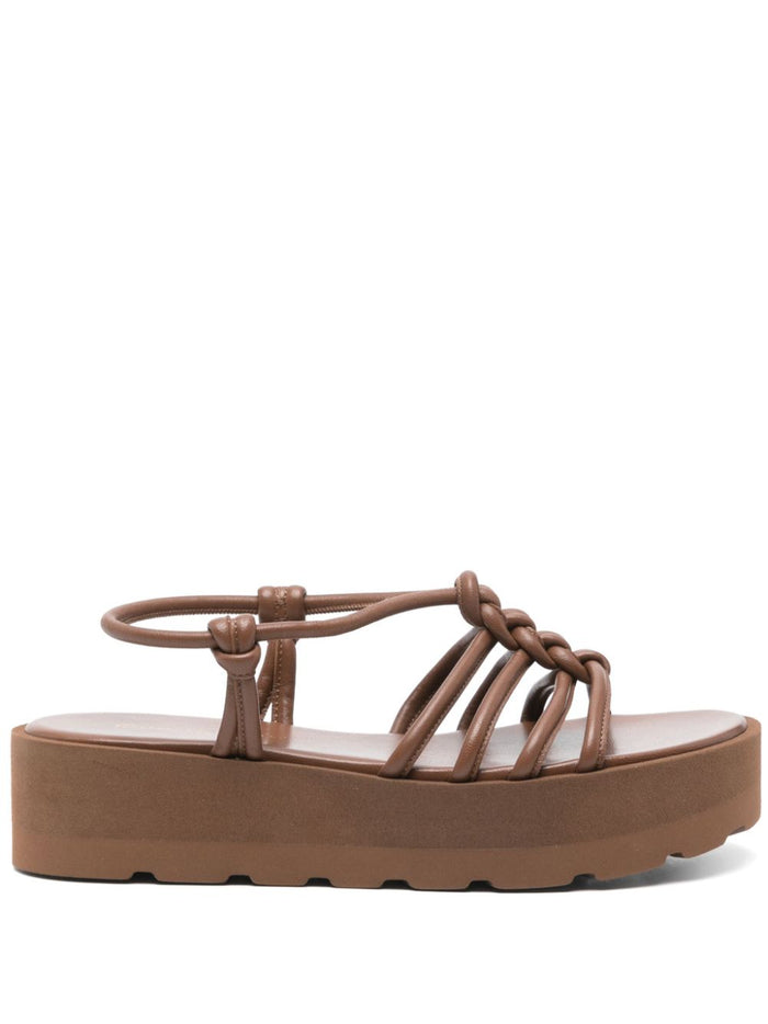 Gianvito Rossi Sandals Leather Brown Calf