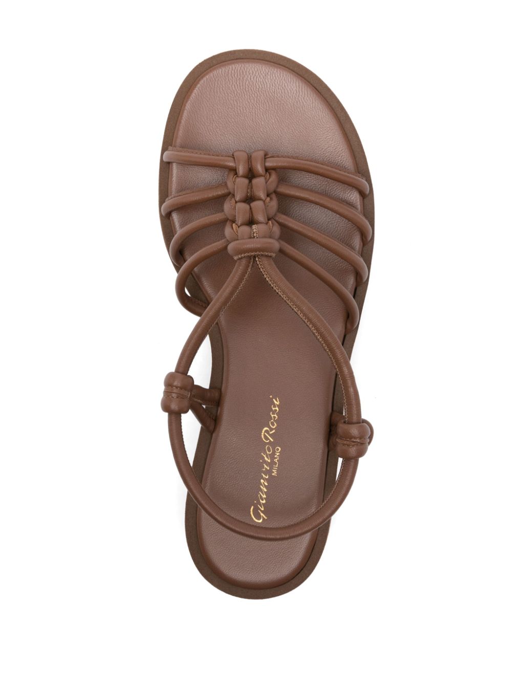 Gianvito Rossi Sandals Leather Brown Calf