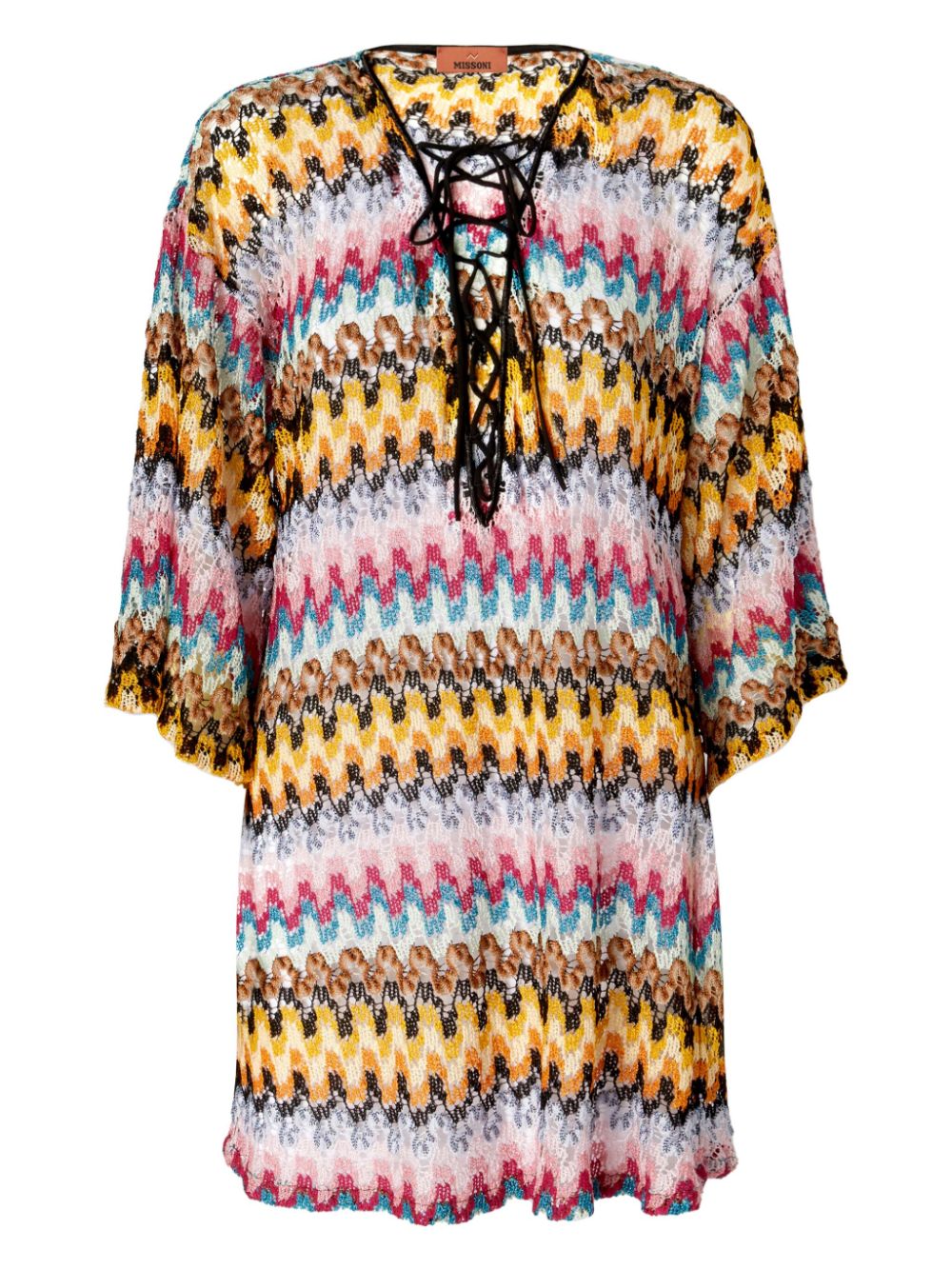 Missoni Beachwear Pre Sea Clothing Black Rayon Metallic Fiber