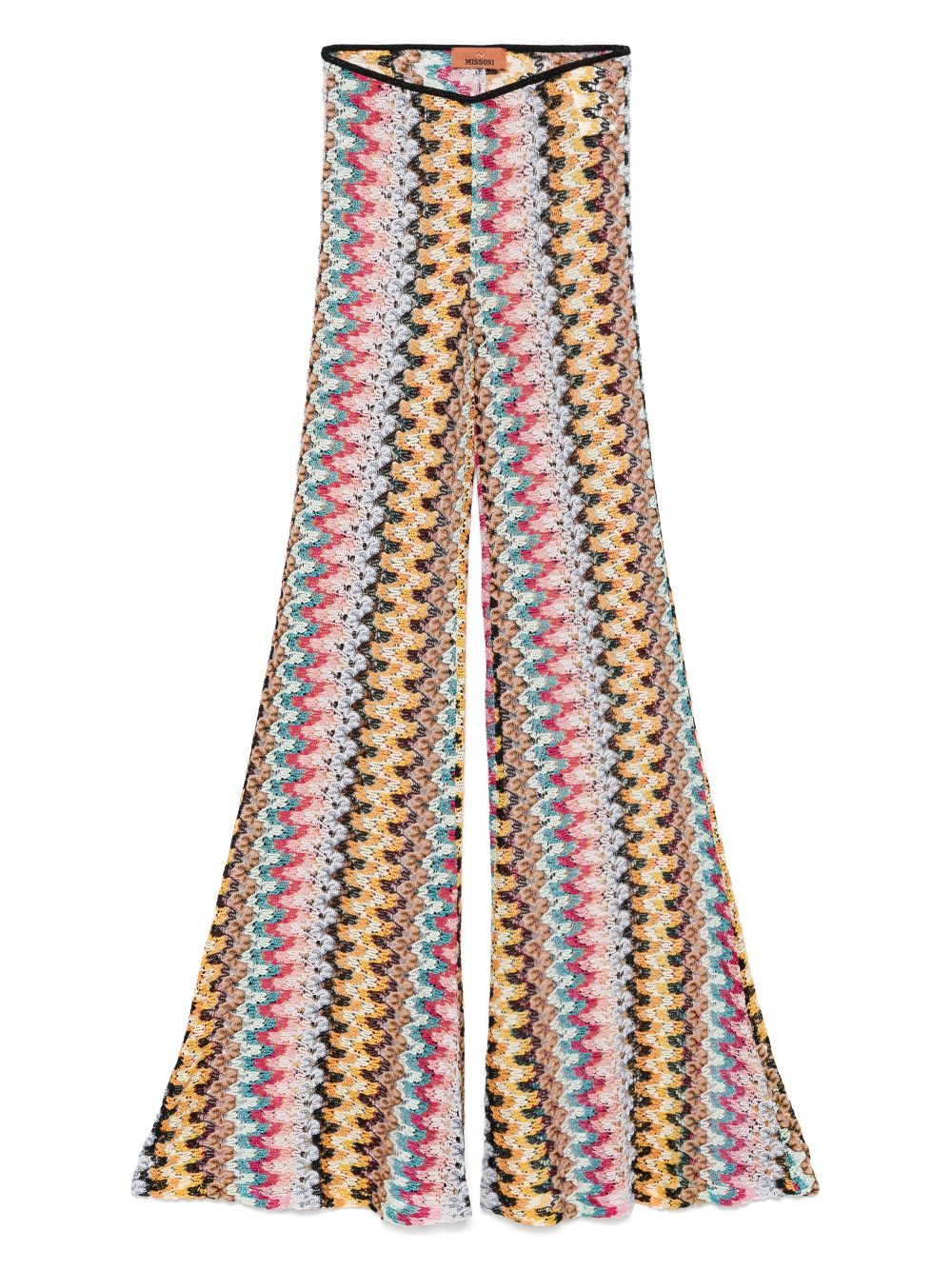 Missoni Beachwear Pre Trousers Black Rayon Metallic Fiber