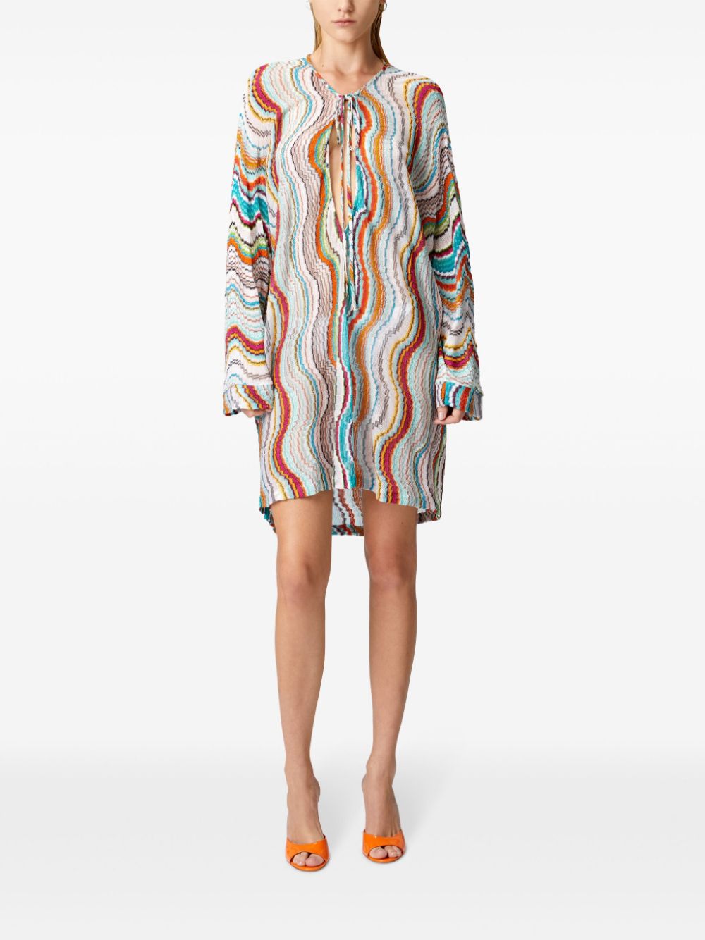 Missoni Beachwear Pre Sea Clothing White Rayon Metallic Fiber