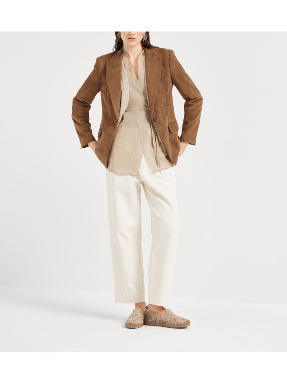Brunello Cucinelli Sweaters Beige Cotton