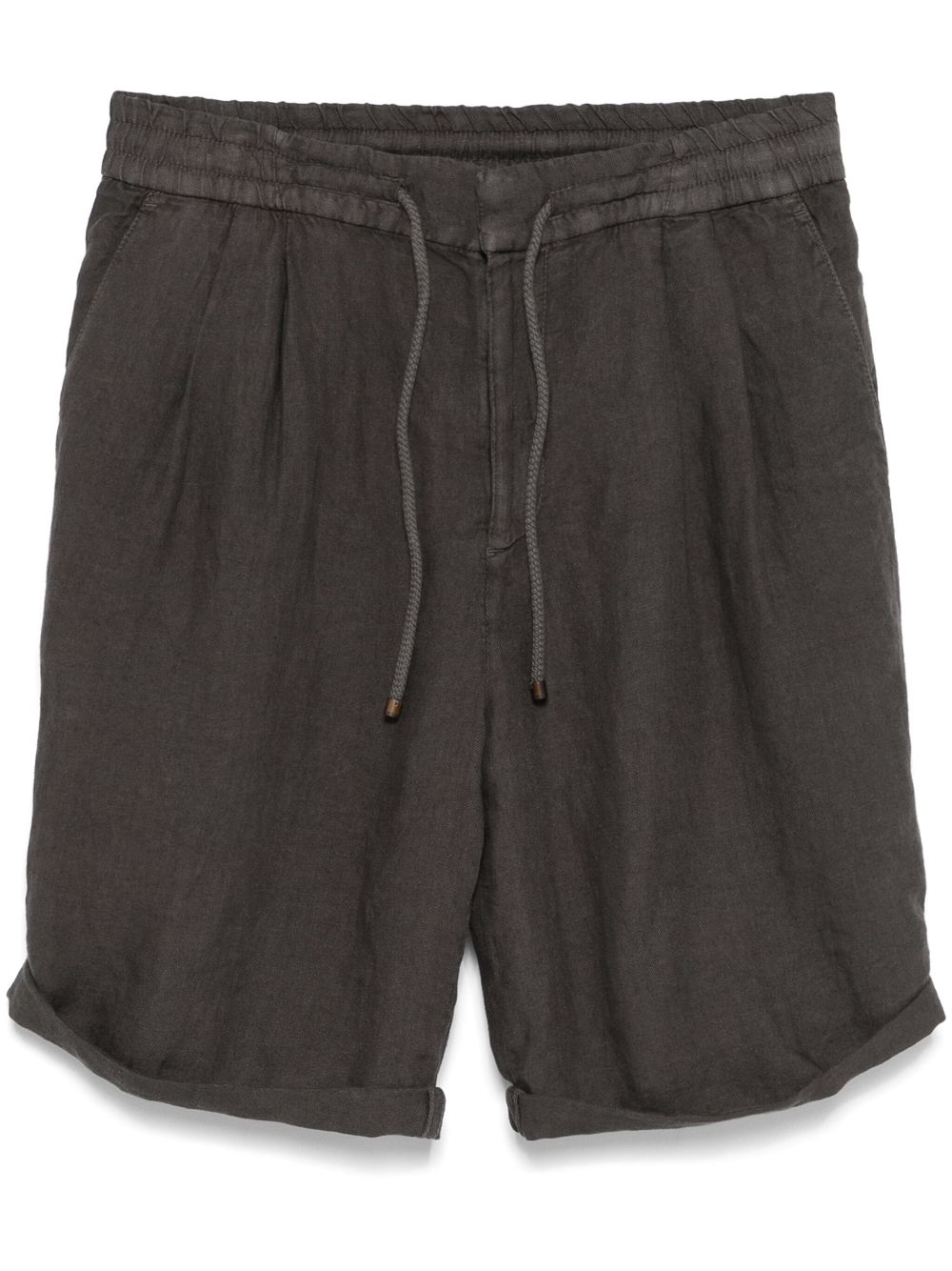 Brunello Cucinelli Shorts Marrone Linen