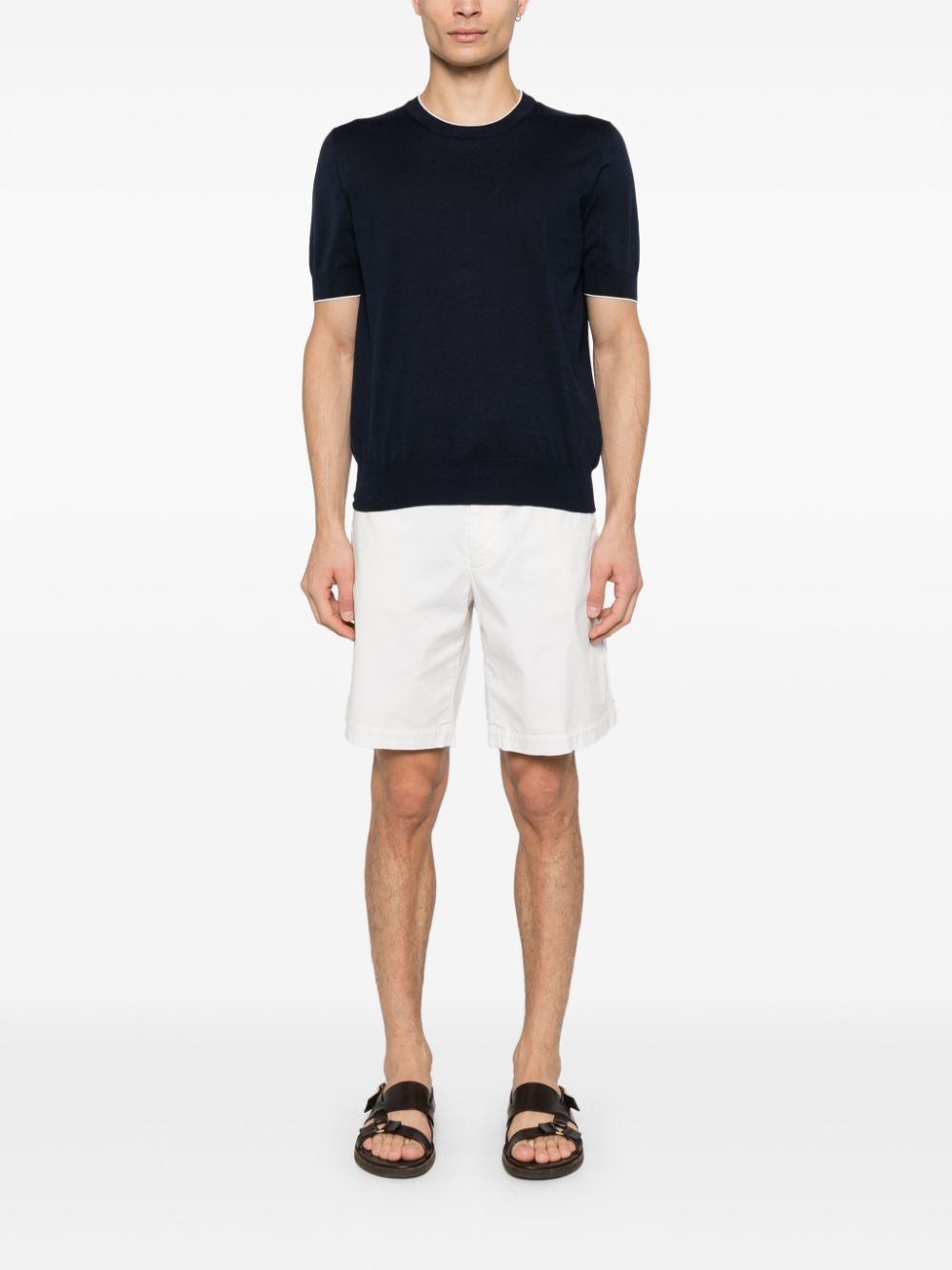 Brunello Cucinelli T-Shirts And Polos Blu Cotton